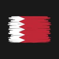 Bahrain flagga borste vektor. National flagga vektor