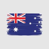 Australien flagga borste vektor. National flagga vektor