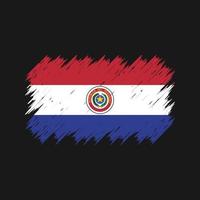 paraguays flagga borste. National flagga vektor