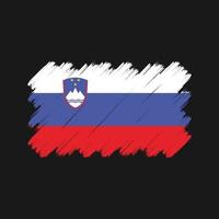 slovenien flagga penseldrag. National flagga vektor