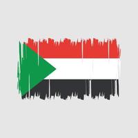 sudan flagg vektor. National flagga vektor
