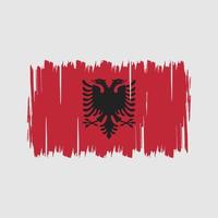 albanien flagga vektor. National flagga vektor