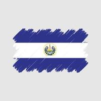 el salvador flagge pinselstriche. Nationalflagge vektor