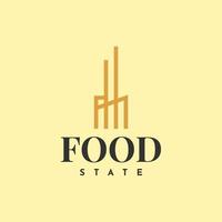 Logo des Lebensmittelstaats vektor