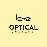 logotyp för optiska glasögon vektor