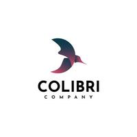 colibri logotyp design vektor