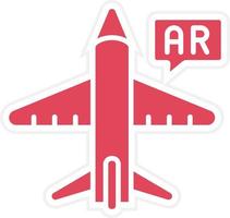 ar-Flugtraining-Icon-Stil vektor