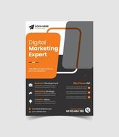 Corporate Digital Marketing Agentur Business Flyer Vorlagendesign vektor