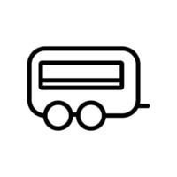 Food-Truck-Icon-Vektor. isolierte kontursymbolillustration vektor