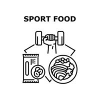 sport bio mat vektor koncept färg illustration