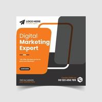 Corporate Digital Marketing Social Media Post Template Banner Design vektor