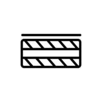 Betonplatten Seitenansicht Symbol Vektor Umriss Illustration