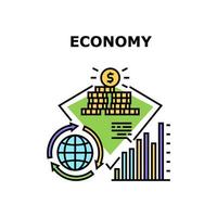 Wirtschaft Finanzen Vektorkonzept Farbe Illustration vektor