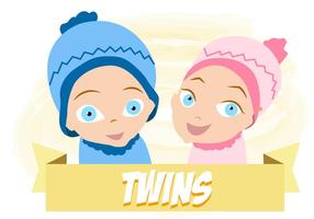 Baby Zwillinge Free Vector