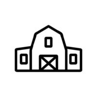 Farm-Icon-Vektor. isolierte kontursymbolillustration vektor