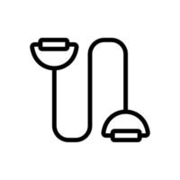 Schwimmer Ski Expander Symbol Vektor Umriss Illustration