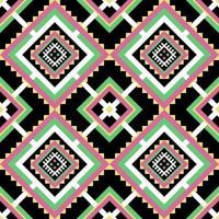 geometrisches ethnisches nahtloses Muster. traditioneller Stammesstil. Design für Hintergrund, Illustration, Textur, Stoff, Batik, Tapete, Teppich, Kleidung, Stickerei. vektor