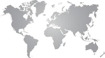 modern färg världskarta på vit bakgrund vektor