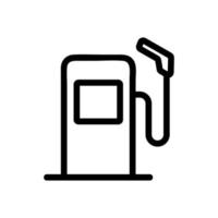 Tankstellen-Icon-Vektor. isolierte kontursymbolillustration vektor