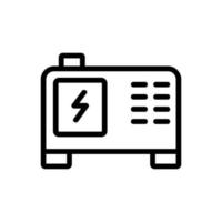 Elektrischer Dauerstromgenerator Symbol Vektor Umriss Illustration