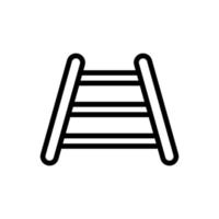 hundetraining treppe symbol vektor umriss illustration