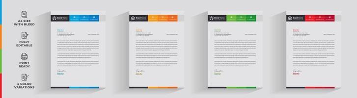 brevpapper företags kreativa företag företag minimal ren unik malldesign vektor