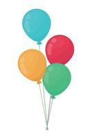 haufen luftballons party vektor