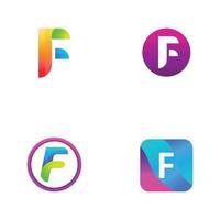 f letter logotyp, enkel, abstrakt, kreativ och minimalistisk. vektor