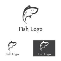 Fisch abstrakte Icon-Design-Logo-Vorlage, kreatives Vektorsymbol des Angelvereins oder Online-Shop. vektor