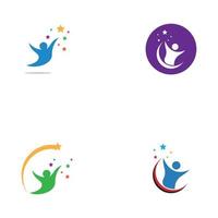 Logo-Vorlagenvektor für gesundes Leben