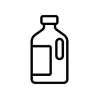 Milch-Icon-Vektor. isolierte kontursymbolillustration vektor