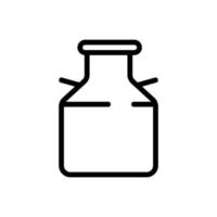 Milch-Icon-Vektor. isolierte kontursymbolillustration vektor