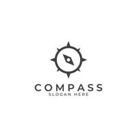 Kompass-Logo, Richtungshilfe oder Pandom. Kompass-Logo-Symbol-Vektor-Illustration-Vorlage. vektor