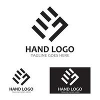 Handpflege-Logo und Symbolvektorvorlage eps10 vektor