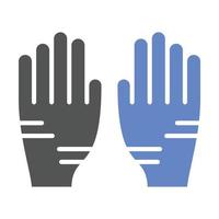 Elektriker-Handschuhe-Icon-Stil vektor