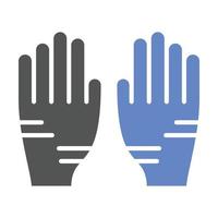 elektriker handskar ikon stil vektor