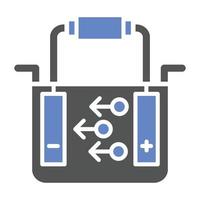 Symbolstil für Elektrolyse vektor