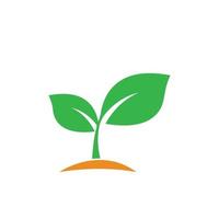 grönt blad ekologi logotyp naturelement vektor
