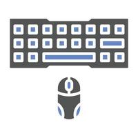 spel tangentbord och mus ikon stil vektor