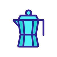 Symbolvektor für Kaffeemaschine. isolierte kontursymbolillustration vektor