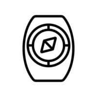 Kompass Werkzeug Symbol Vektor Umriss Illustration