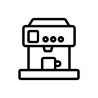 automatisierte moderne Kaffeemaschine Symbol Vektor Umriss Illustration