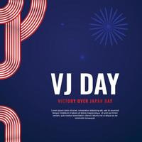 vj day design hintergrund für internationalen moment vektor