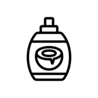 kokosnöt spray flaska ikon vektor kontur illustration