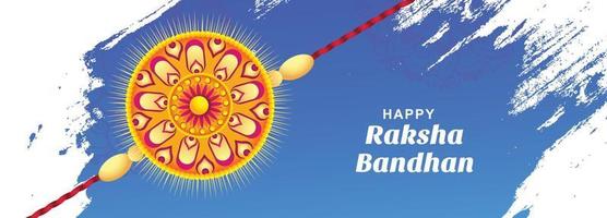 Happy Raksha Bandhan Festival Kartenbanner Design vektor