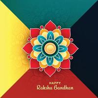 schöne dekorative rakhi für das indische festival raksha bandhan kartendesign vektor