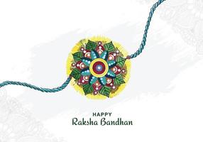 glücklicher raksha bandhan feierfestivalkartenhintergrund vektor