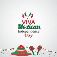 viva mexico självständighetsdag, 16 september, viftande mexikanska flaggor och ballonger isolerad på vit bakgrund. vektor illustration.