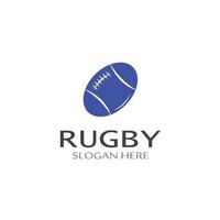 Rugby Ball American Football Symbol Vektor Logo Vorlage