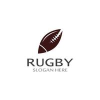 Rugby Ball American Football Symbol Vektor Logo Vorlage